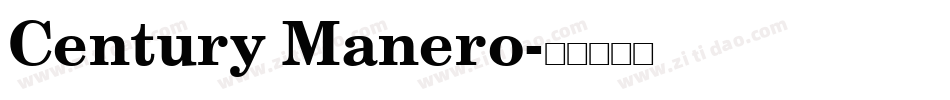 Century Manero字体转换